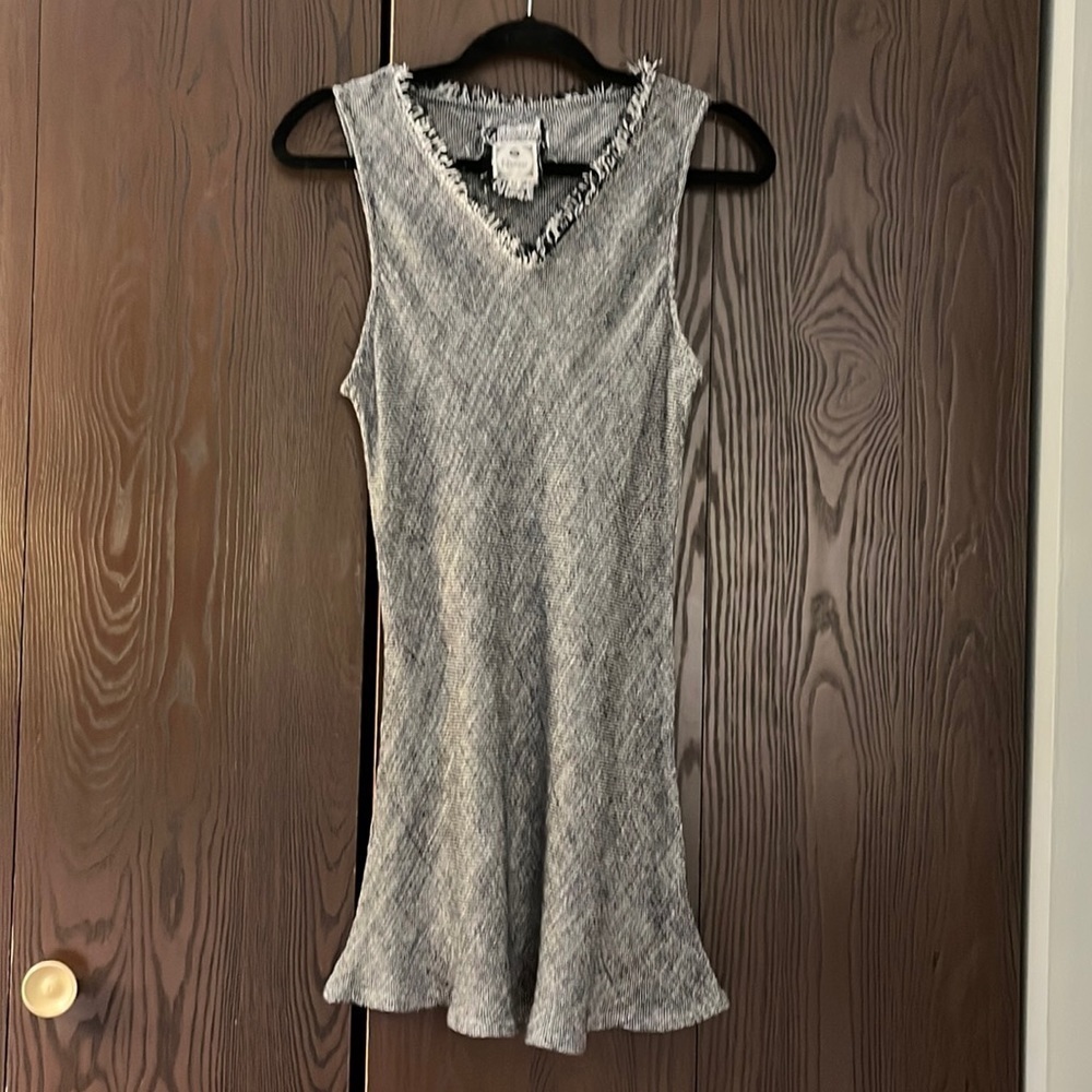 Namsar 100% linen black/ white dress. Sleeveless. Size Medium